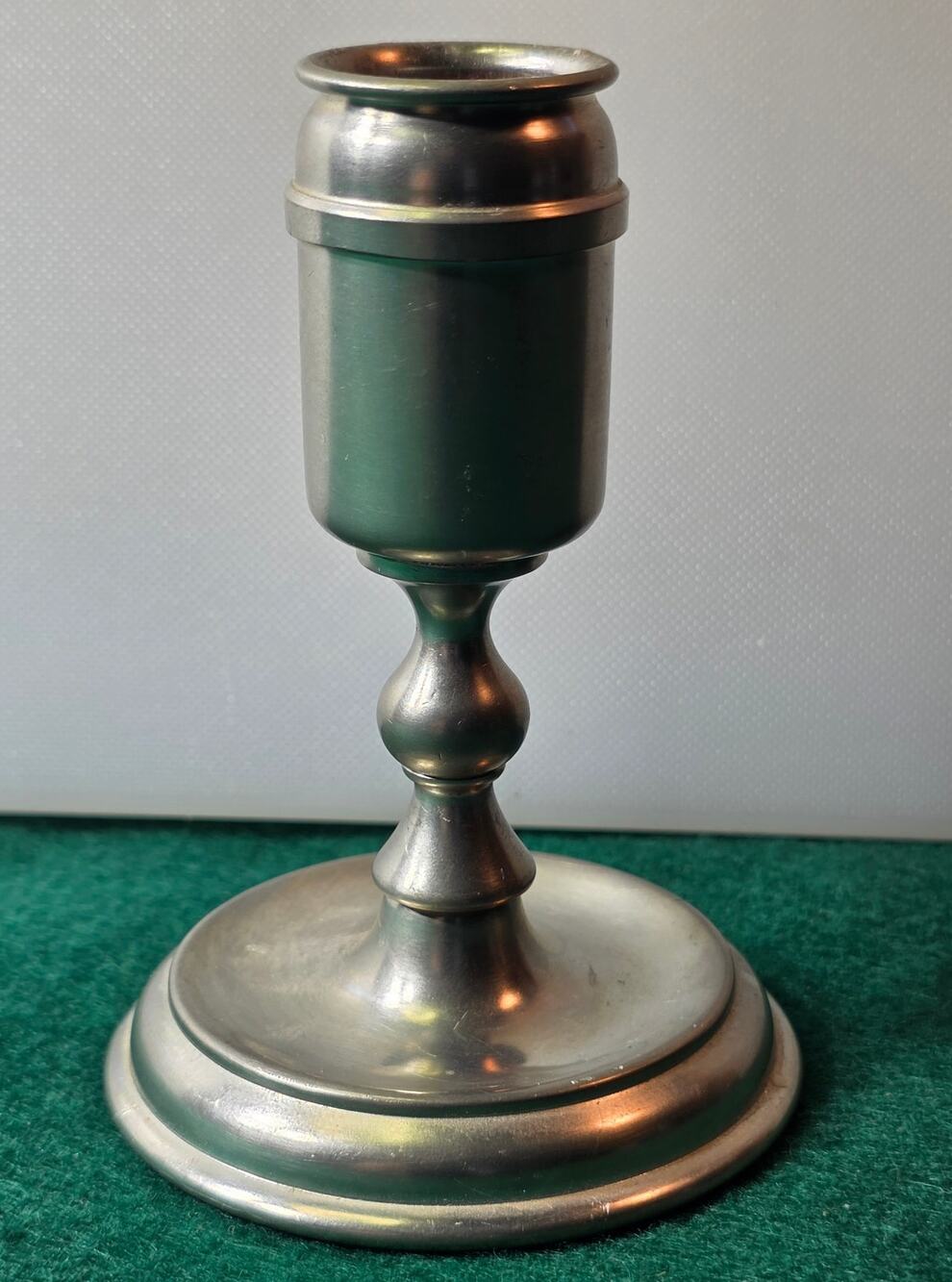 Vintage Royal Holland Pewter Candlestick  by KMD Daalderop